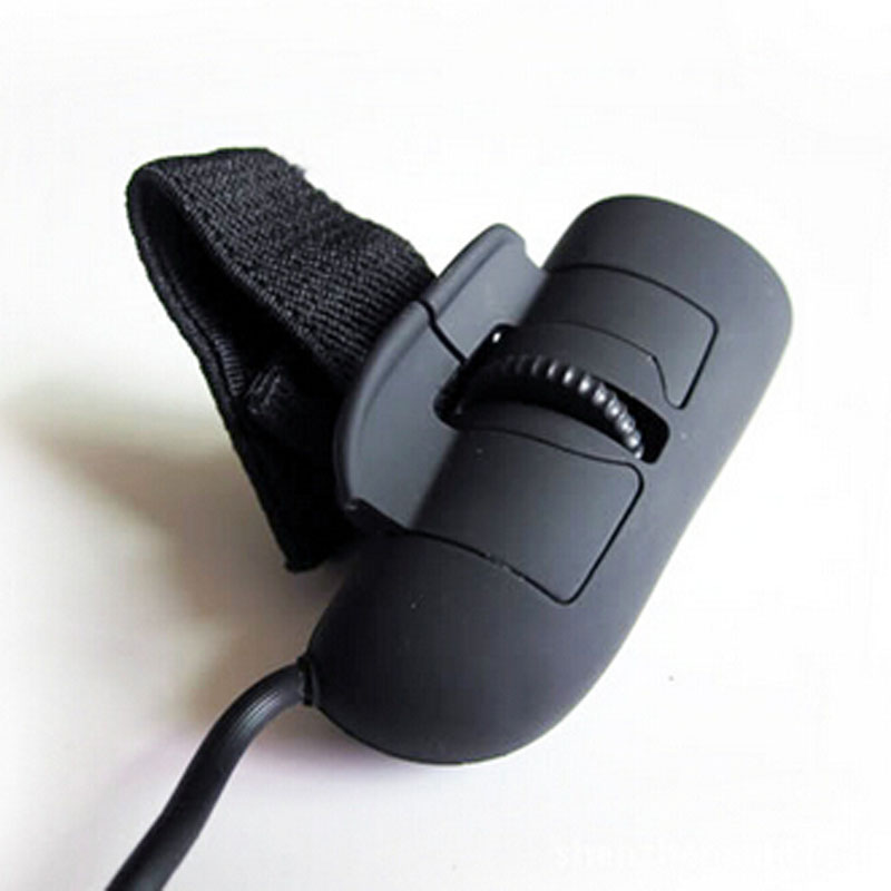 Unique best-selling wired optical Ring Finger lazy mouse for desktop notebook